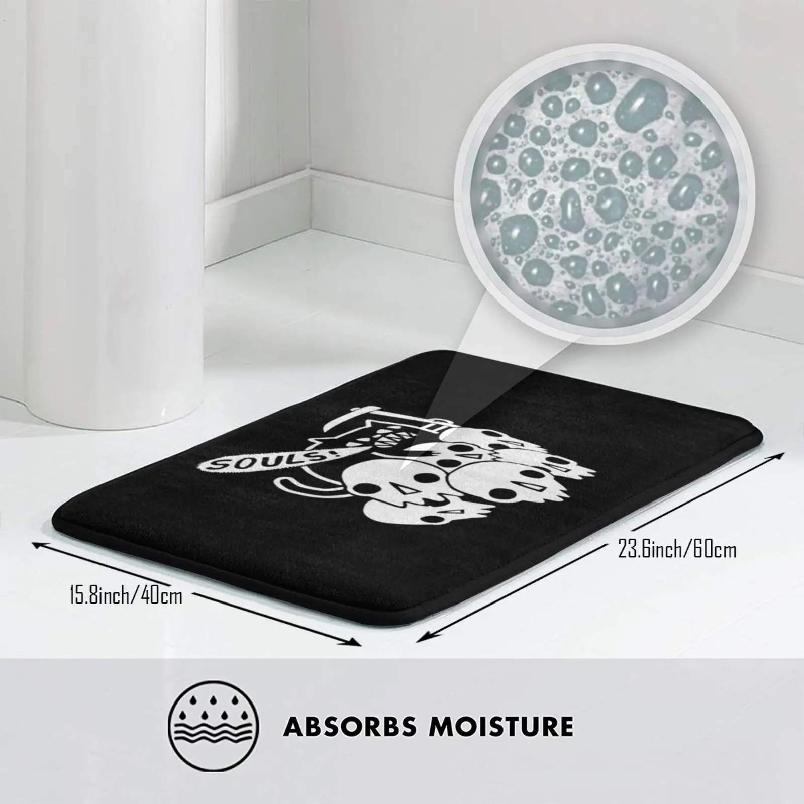 القط حصلت على روحك؟ السجاد حصيرة البساط وسادة لينة القط القطط الجمجمة الجماجم الهيكل العظمي قاتمة ريبر قاتمة ريبر الروح المظلمة النفوس #5