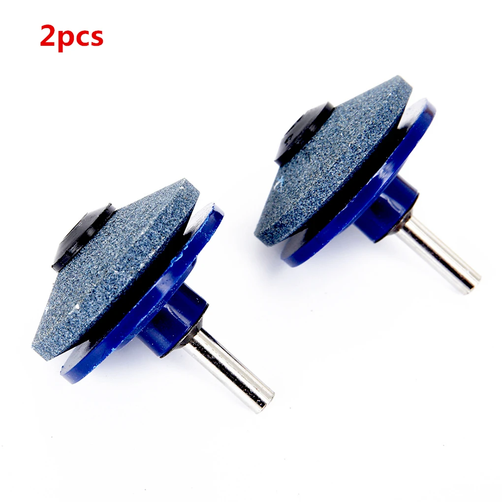 2pcs Sharpening Stone Industrial Electric Sharpener Wind Power Mower Wear-Resistant Grinding Sharpener