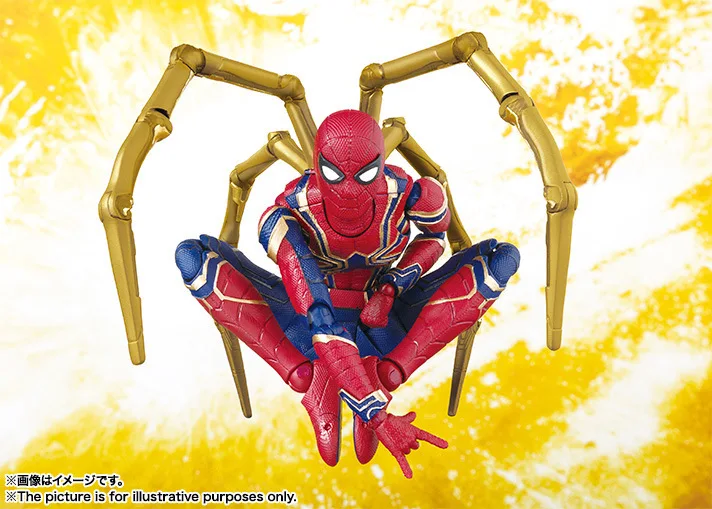 Marvel Avengers3 SHF Iron Spiderman PVC figure statue spiderman action figure collectible model toy 15cm