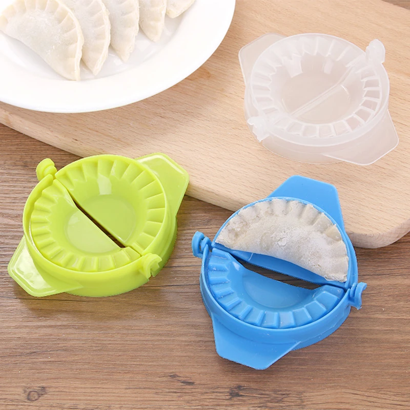 Dumpling Maker DIY Kit Wrapper Presser Manual Labor-Saving Ravioli Empanadas Dough Skin Molder Machine Kitchen Gadgets Tools