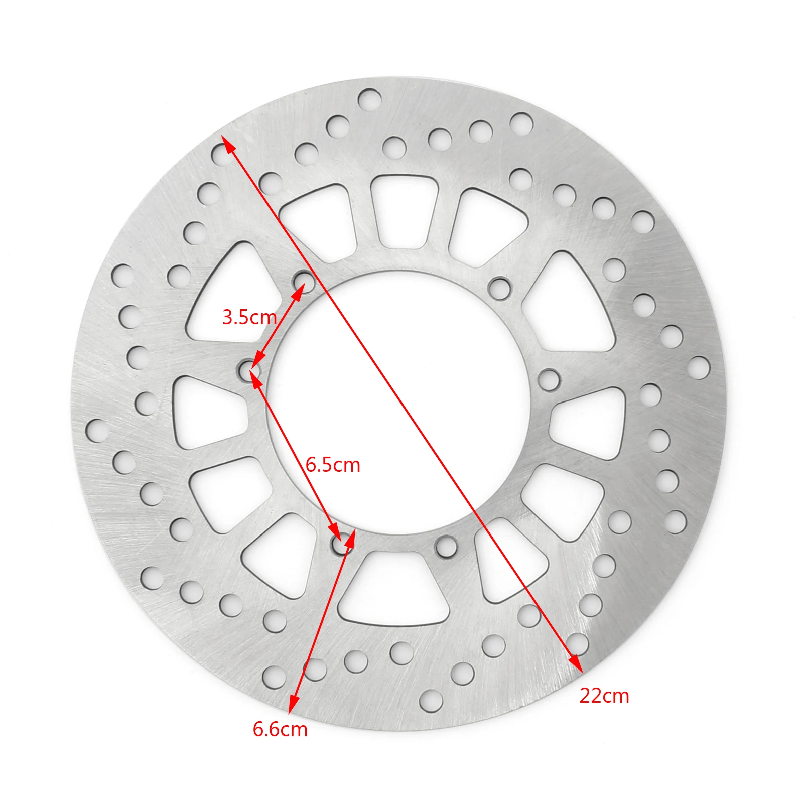 Areyourshop for Yamaha TW 125(5EK/5RS) 99-04 200 2JL/4CS1/2/3/5 91-98 Stainless Steel Front Brake Disc Rotor Motorcycle