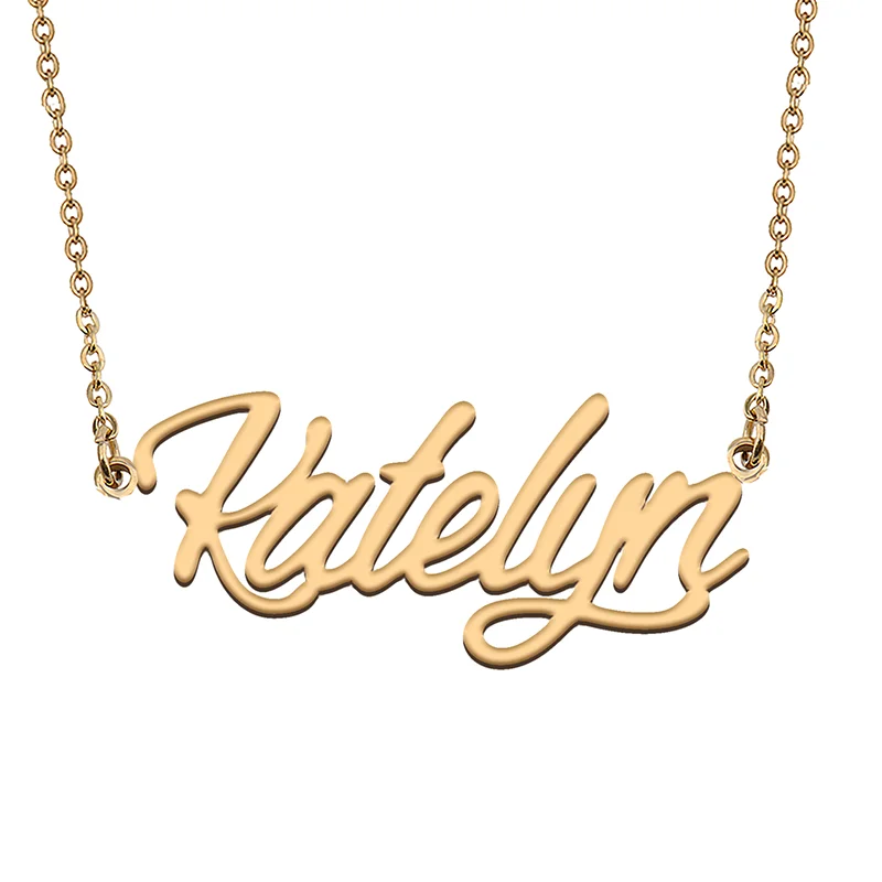 

Katelyn Custom Name Necklace Customized Pendant Choker Personalized Jewelry Gift for Women Girls Friend Christmas Present