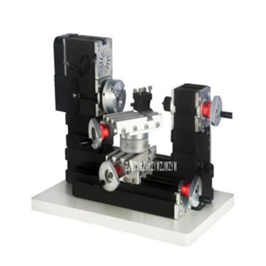 High-power Mini Metal Machine Tool Milling Machine Rotary Lathe DIY Woodwork Metal Lathe Rotating Lathe 110V/220V 60W 12000r/min