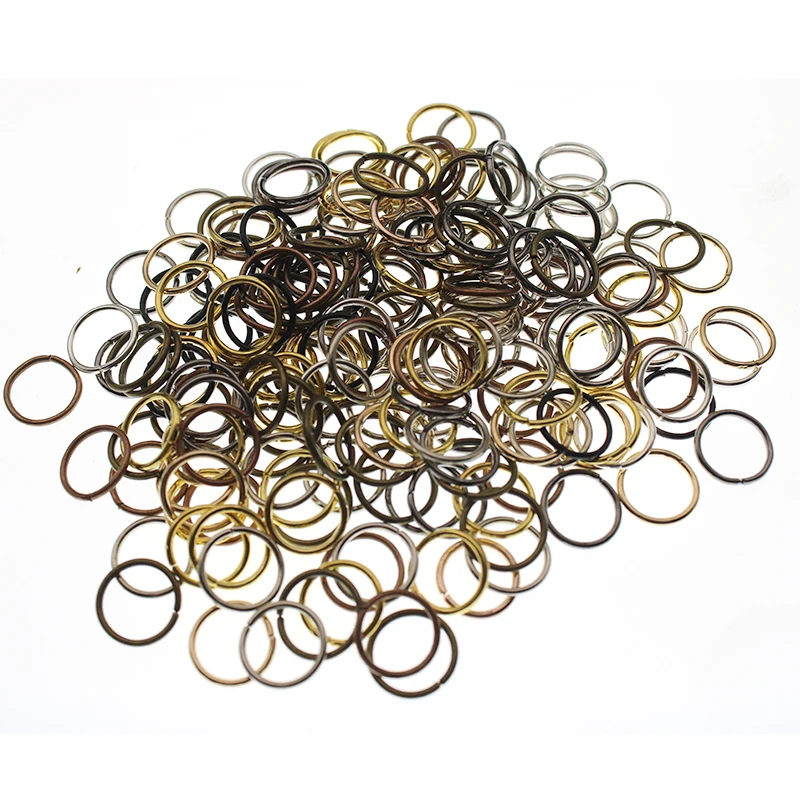 200pcs 3 4 5 6 7 8 10 12 14 16 mm Jump Rings Silver Split Rings Connectors For Diy Jewelry Finding Making Accessories Supplies