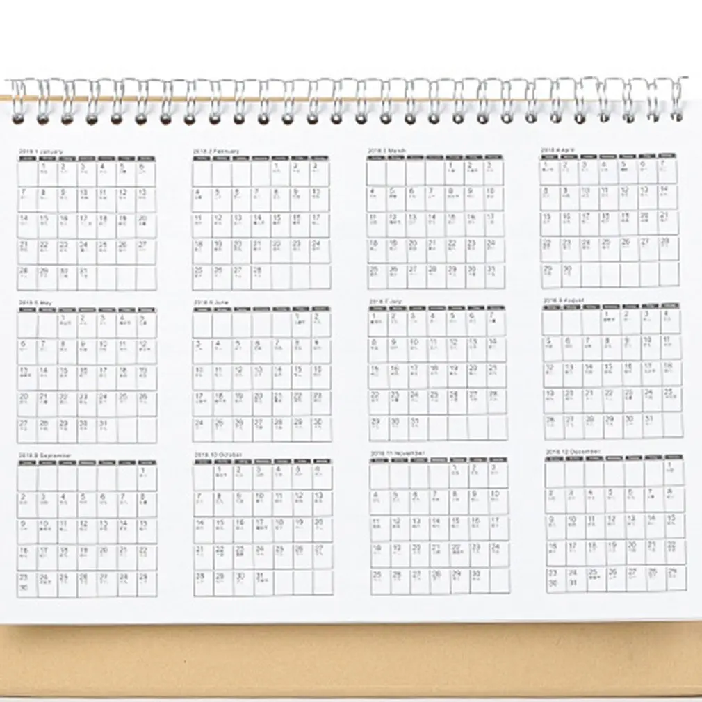 Simple Calendar Creative Events 2021 Company Desktop Office Accessories Household Calendar Exquisite Gift