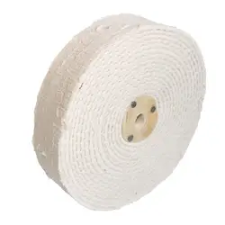 1PC 8Inch Cotton Cloth Buffing Wheel 200mm Matel Mirror Polishing Wheel 10mm Hole