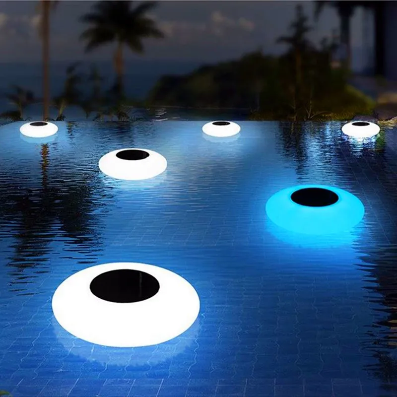 Swimming Pool Lights Solar Floating Light with Multi-Color LED Waterproof Outdoor Garden Lights