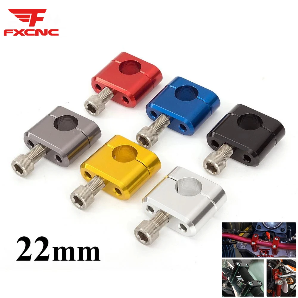 

7/8 Aluminum Motorcycle Handlebar Risers 22mm 28mm Handle Bar Mount Clamps Dirt Pit Bike Motorbike Accessories Universal