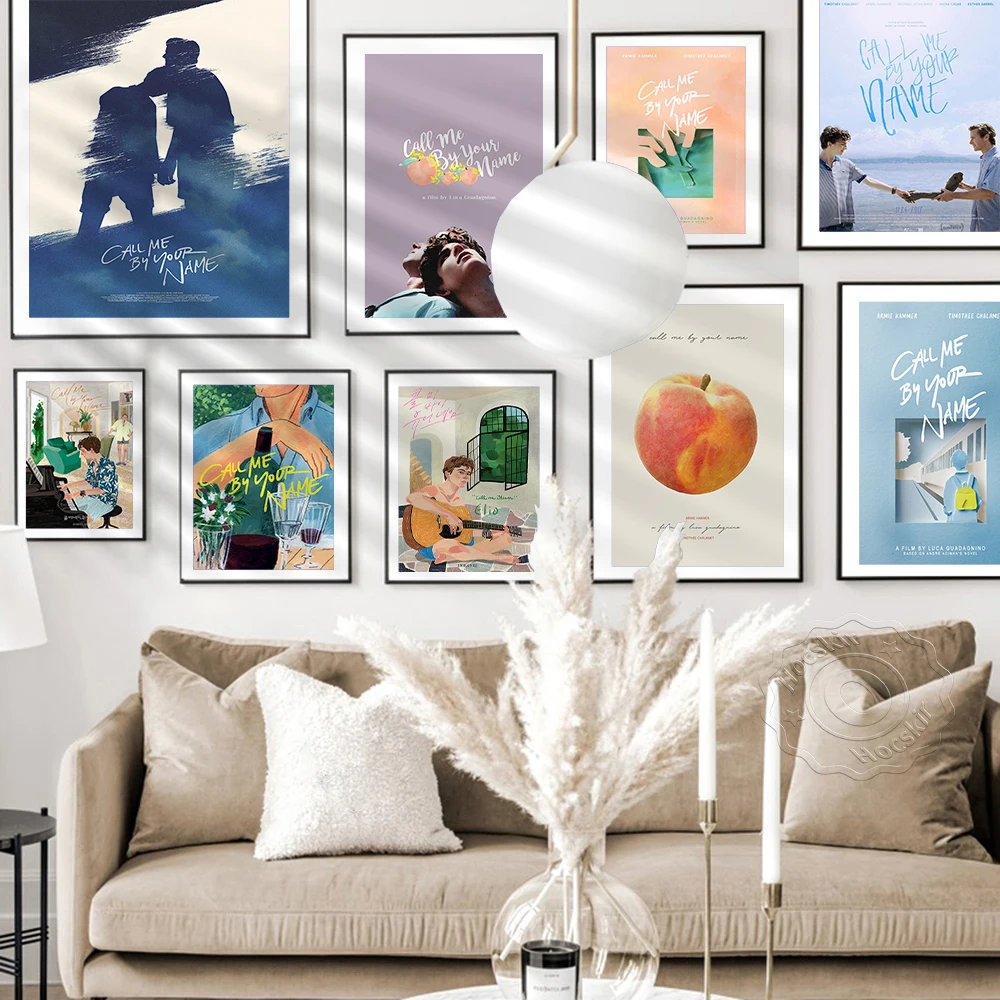 فيلم اتصل بي بواسطة اسمك ملصق ، ملصقات جدار ، اتصل بي بواسطة اسمك يطبع ملصق ، ستار ملصق ، جدار الصورة ، ديكور المنزل