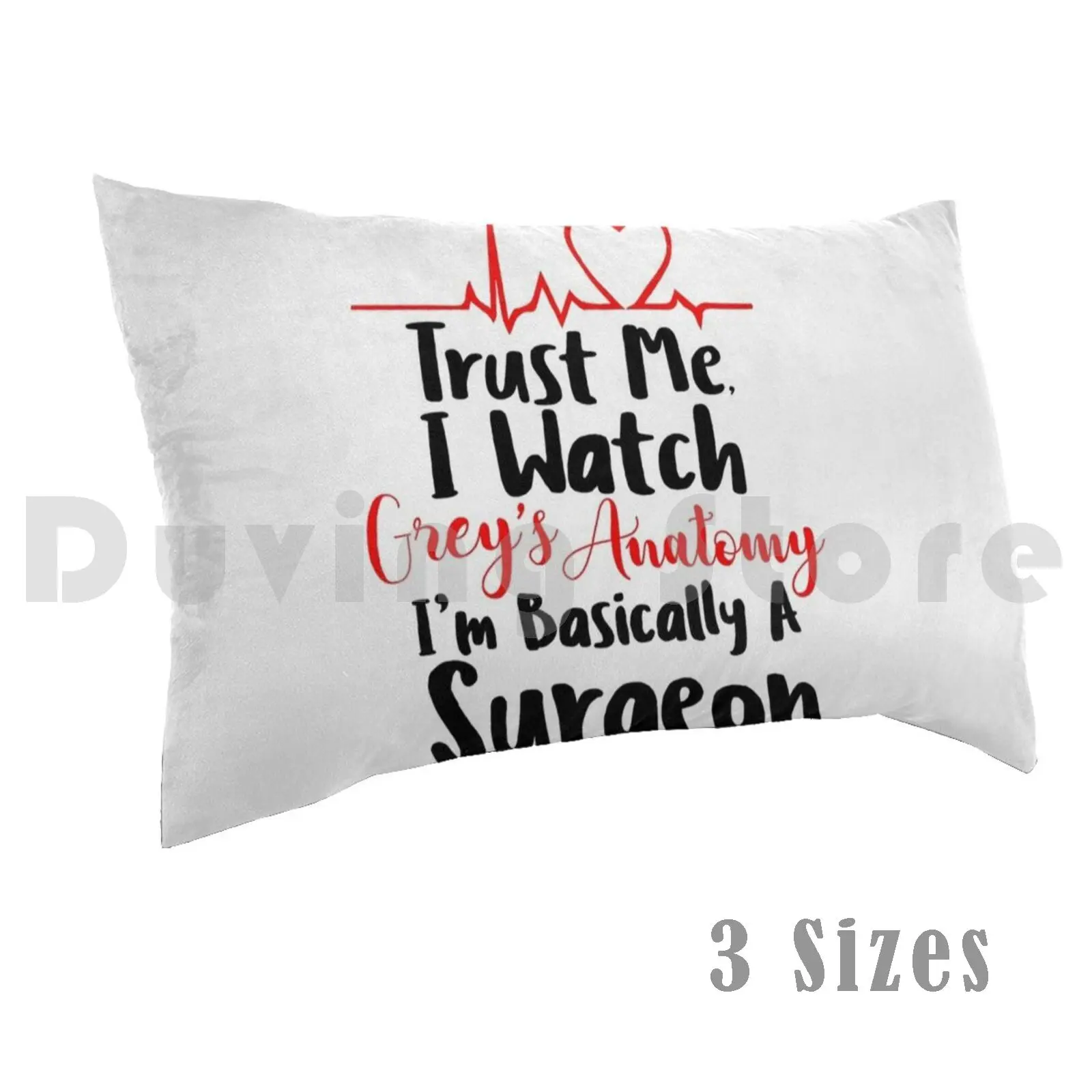 Grey's Anatomy-Basically A Surgeon Pillow Case Printed 35x50 Greys Greys Anatomy Meredith Grey Im Basically