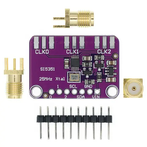 DC 3V-5V CJMCU-5351 Si5351A Si5351 I2C Generator zegara moduł tabliczki zaciskowej Generator sygnału zegar 8KHz-160MHz dla Arduino