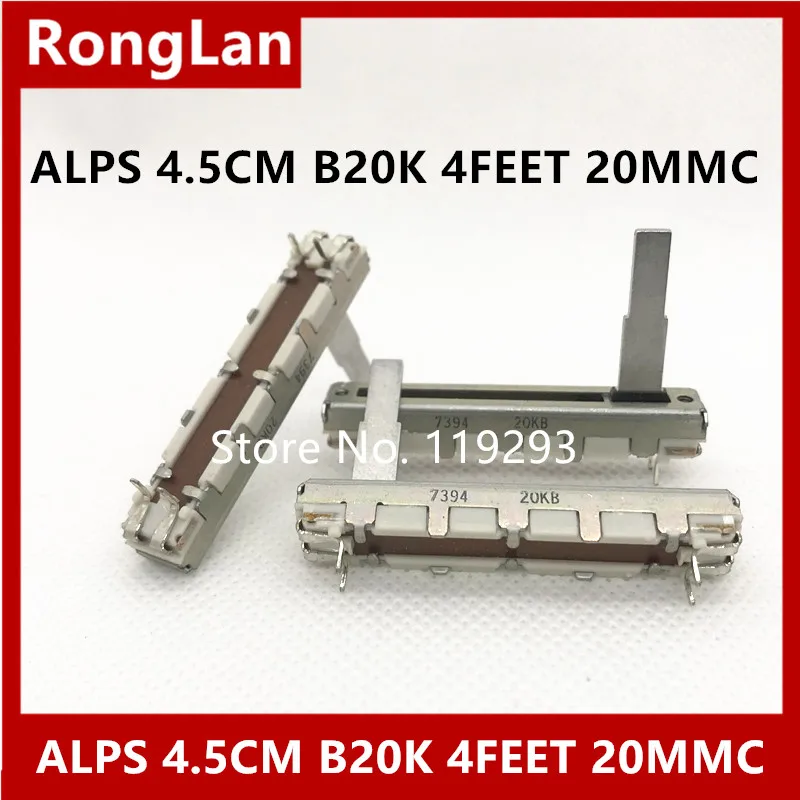 

[BELLA] ALPS 4.5 CM 45MM Single tap B20K Potentiometer recorders volume sliding potentiometer 20MMC--10PCS/LOT