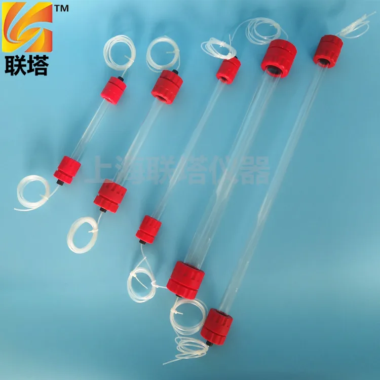 Colonna per cromatografia 1.6cm a media e bassa pressione in vetro ordinario senza adattatore di conversione sezione di purificazione delle proteine del Gel