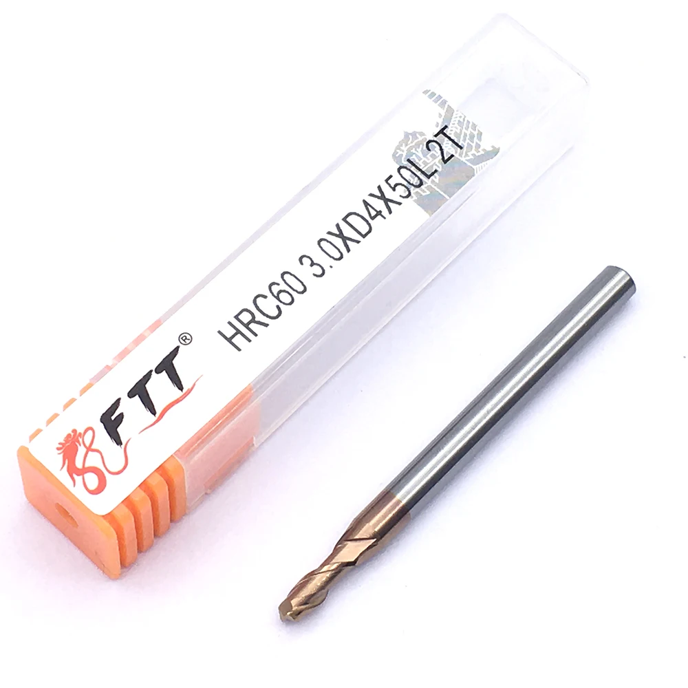 Fresa de topografia hrc60 2f usada, liga de tungstênio e aço, ferramentas para fresadora, cnc para aço, carpintaria, 1 peça