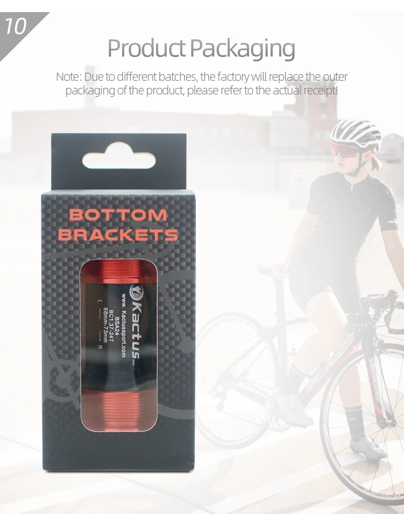 KACTUS BSA24 Fahrrad-Innenlager mit Keramiklagern, passend für Shimano SRAM GXP Road MTP Kurbelgarnituren, Wellendurchmesser 24-22mm, Fahrradteil – Detail 14