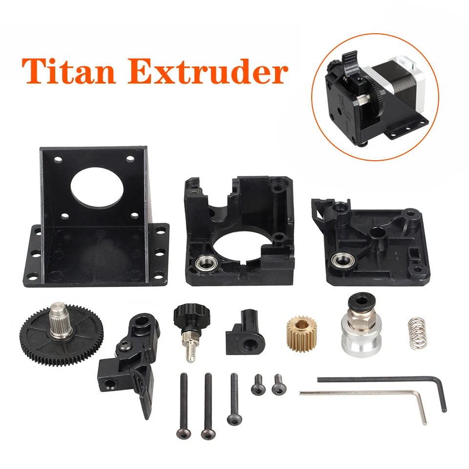 

Titan Extruder 3D Printer Parts For E3D V6 Hotend J-head Bowden Mounting Bracket 1.75mm Filament NO Motor Fully Kits Acessories