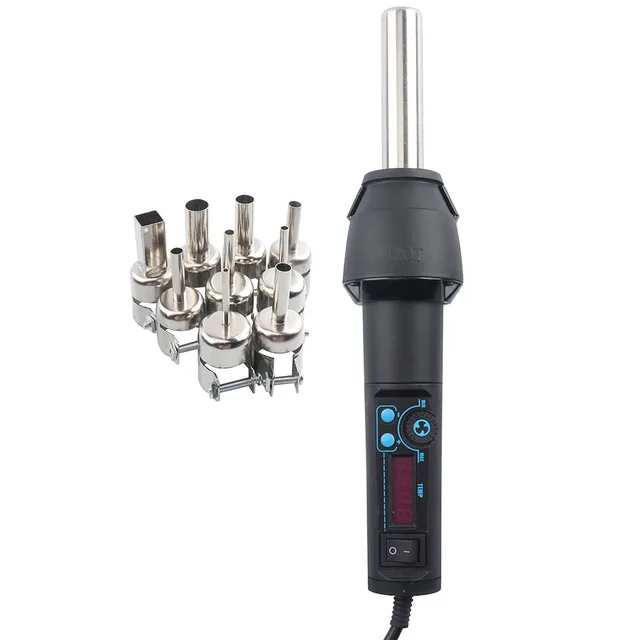 Szybka, regulowana elektroniczna stacja rozlutowująca z gorącą wiatrówką LCD o mocy 650 W IC SMD BGA + dysza 650 W