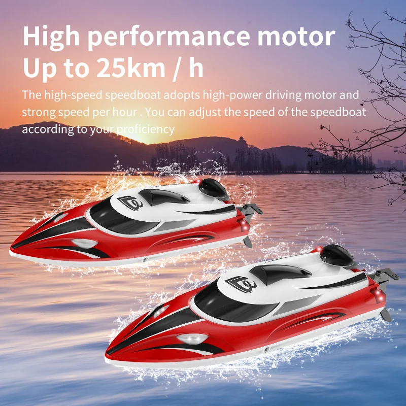 BLLRC L100 RC ship high-horsepower high-speed speedboat ship water toy electric racing yacht red