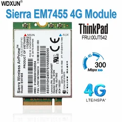 WDXUN EM7455 FRU 01AX756 LTE 3G 4G Tarjeta de Thinkpad X1 carbono 5th gen X270 T470 T470S T470P t570 L570 L470 P51 P71 T460S