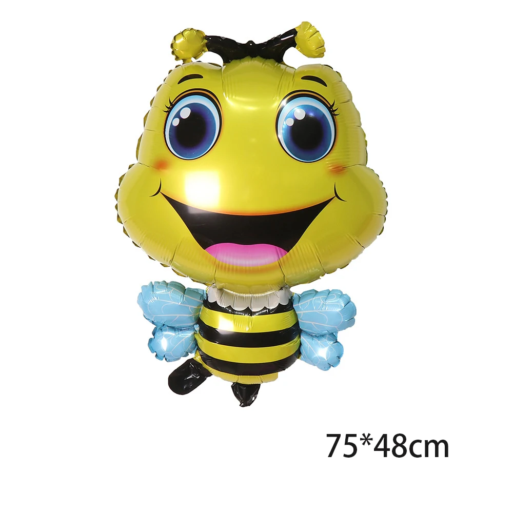 Cartoon Animal Aluminum Foil Balloon Bee Ant Mantis Jungle Insect Helium Ballon Baby Shower Birthday Party Decoration Globos