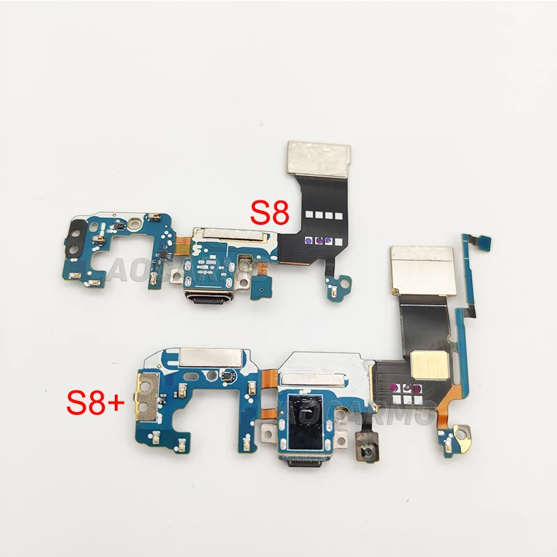 Aocarmo-Port de chargement USB + connecteur micro S6, câble flexible de réparation pour Samsung Galaxy S8 Plus G950 S8 + G955U G955F G955N