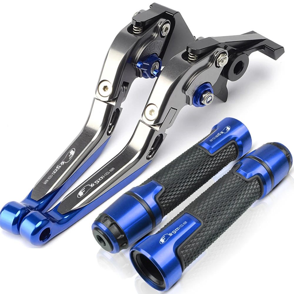 For BMW F650CS DAKAR 2000 2001 2002 2003 2004 2005 2006 2007 Motorcycle CNC Brake Clutch Levers Handlebar Grip Handle Hand Grips