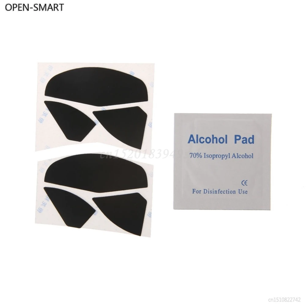 OPEN-SMART 2 Sets 2 Sets 0.6 مللي متر سماكة استبدال الماوس قدم الزلاجات ل steelseries Rival 500