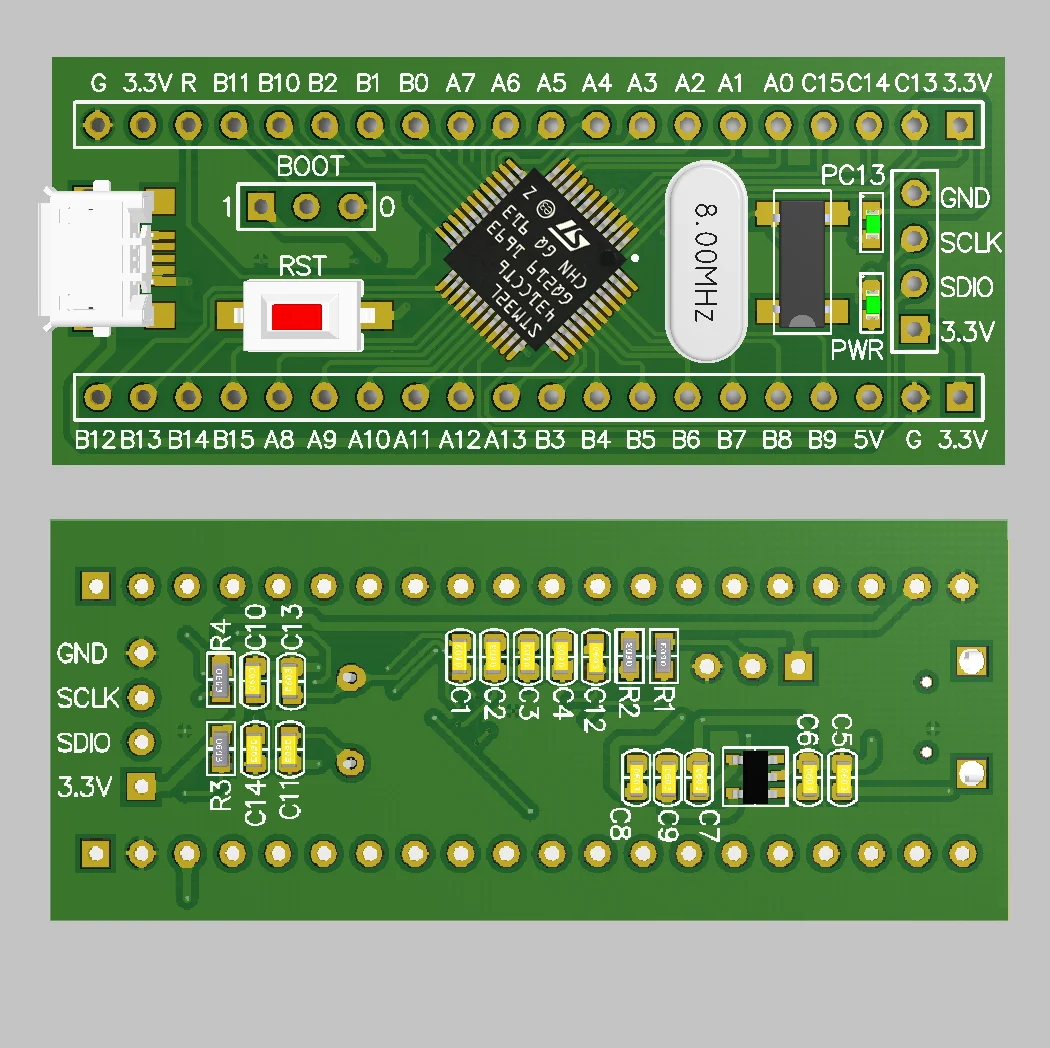 Placa de desarrollo Stm32l431cct6, nuevo producto, Stm32l431, sistema mínimo, placa de núcleo M4, placa de bajo consumo de energía