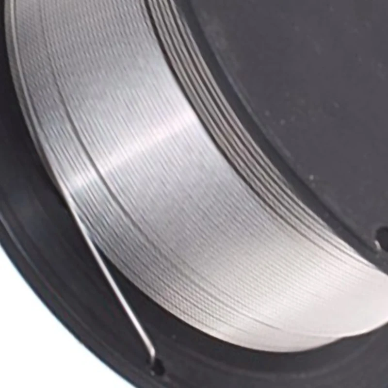 Cables de soldadura Mig sin gas de acero inoxidable, accesorios de soldadura con núcleo sólido, 500G, 1,0mm de diámetro, para equipos químicos, E71T-1C