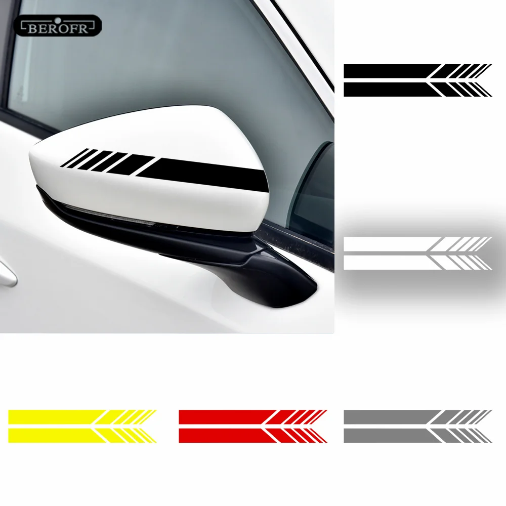 2PCS Car Rearview Mirror Decoration Sticker Body Decal For Mazda Axela 2 3 5 6 CX-5 CX-4 CX 7 CX-9 MX-5 ATENZA Accessories