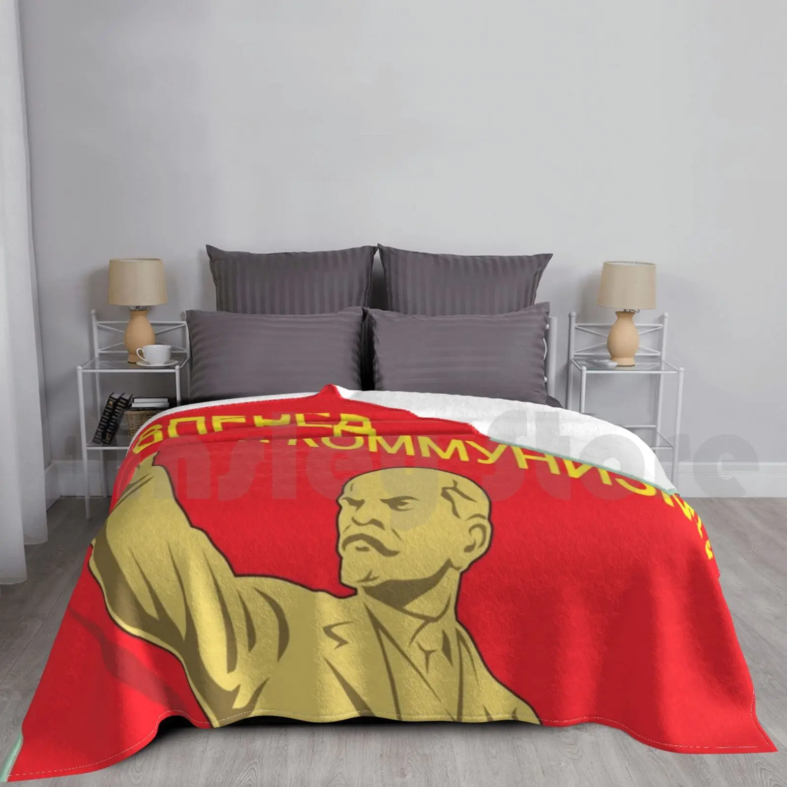 ソファとベッド,旅行,赤い軍のスタリンジョセフのためのレニンとソビエト連邦のポスター