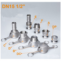 1PC DN15 1/2\