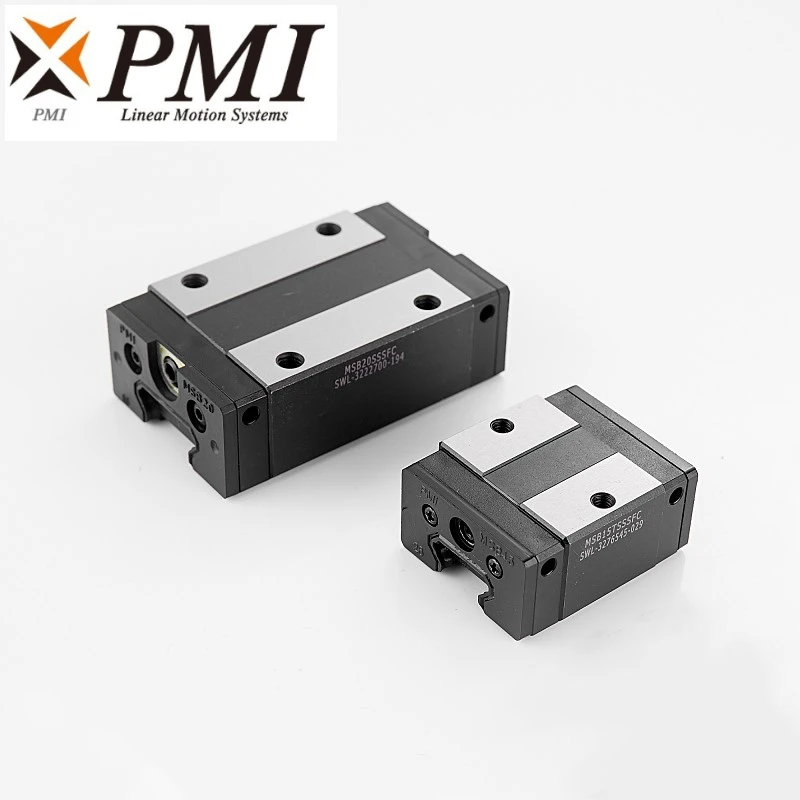 2 Stück Original Taiwan PMI MSB15S MSB20S MSB25S MSB30S -N Linearführungsschlitten für CO2-Lasermaschine CNC-Fräse – Detail 3