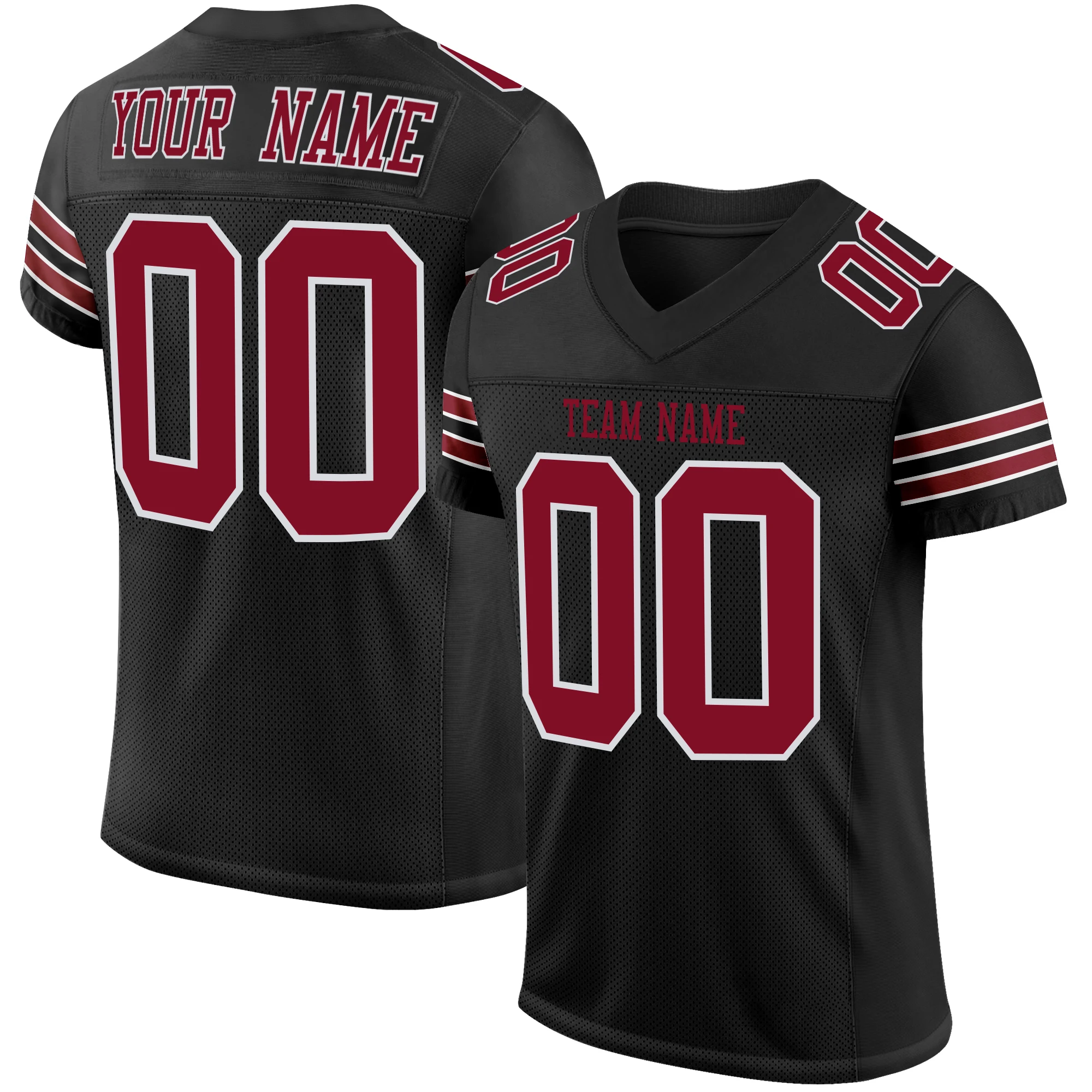 Wholesale Custom American Football Wear Stitched Team Name Number Personalized Your Own Sports Shirts for Men Women Youth