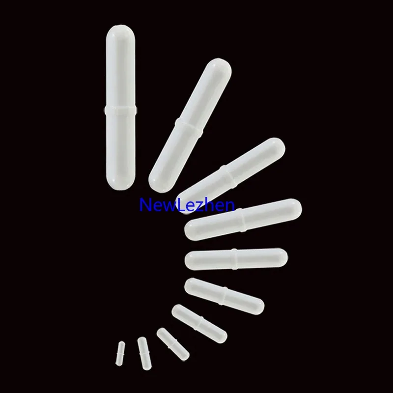 10 stücke PTFE Magnet Rührer Mixer Rühren Bar Spinbar Rühren für Labor Verwenden Weiße Farbe