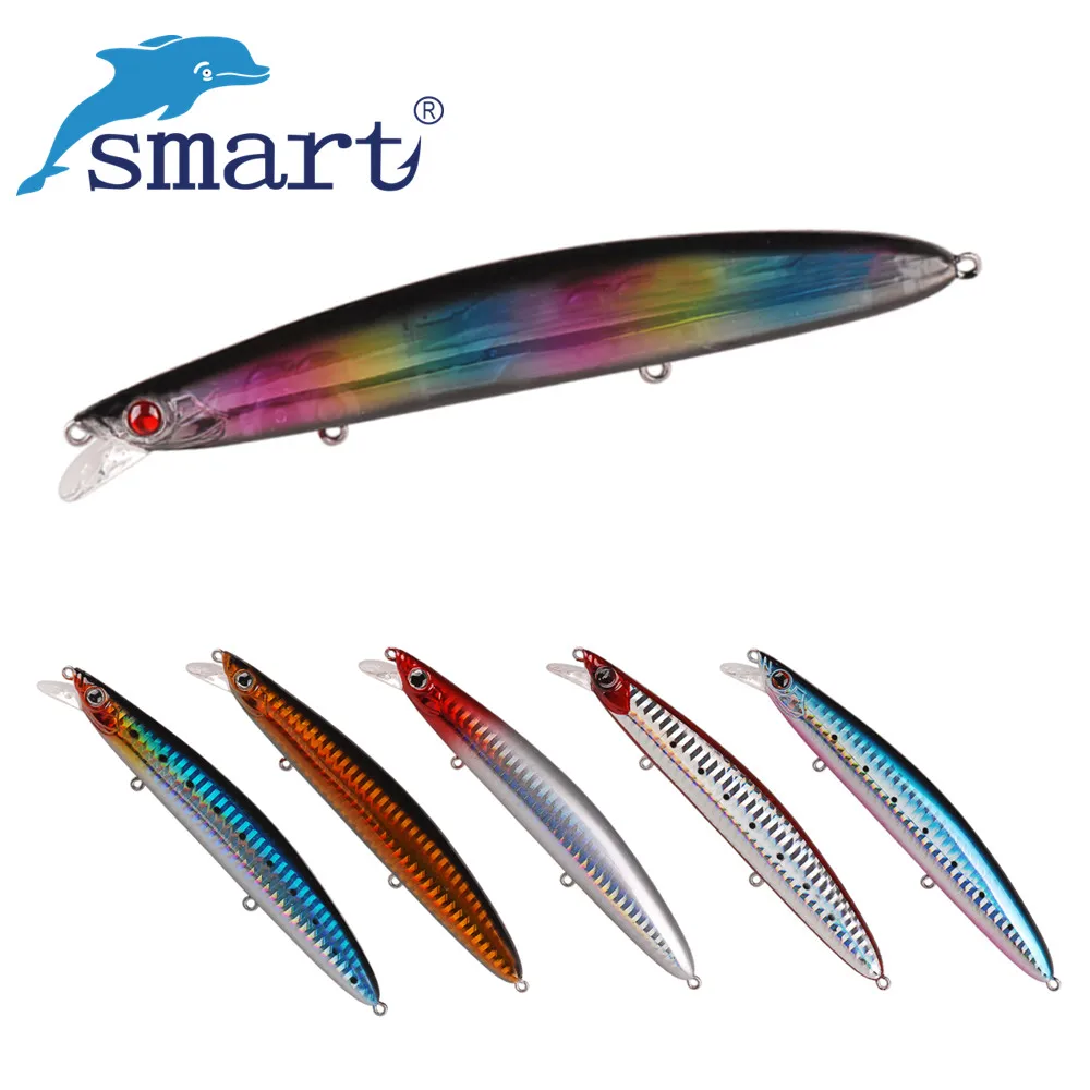 

Smart Floating Minnow Fishing Lure 8071 125mm 18.5g Sea Fishing Hard Bait Wobblers Isca Artificial Long Casting Seabass Swimbait