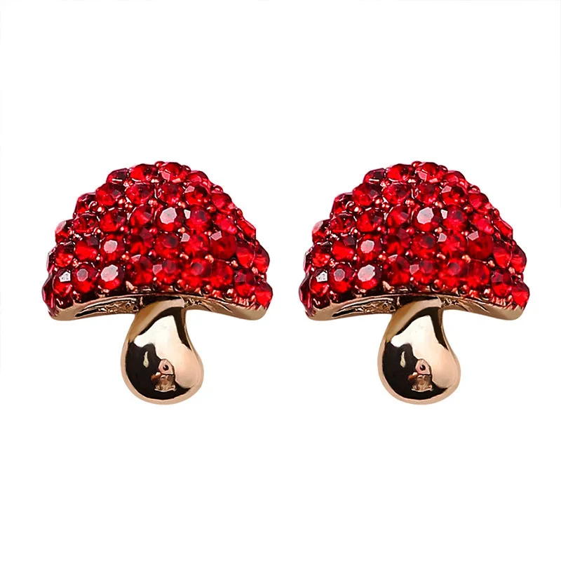 Korean New Red Strawberry Cherry Apple Flower Mushroom Earrings Fashion Earrings Wholesale