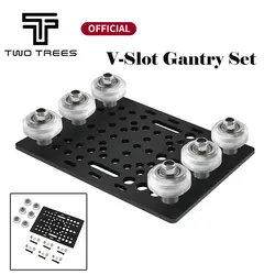 V-Slot Gantry Set 20-80mm Gantry Plate with Wheels for Aluminum Profiles V-slot Aluminum Plate Kits Gantry Plat 3D Printer Part