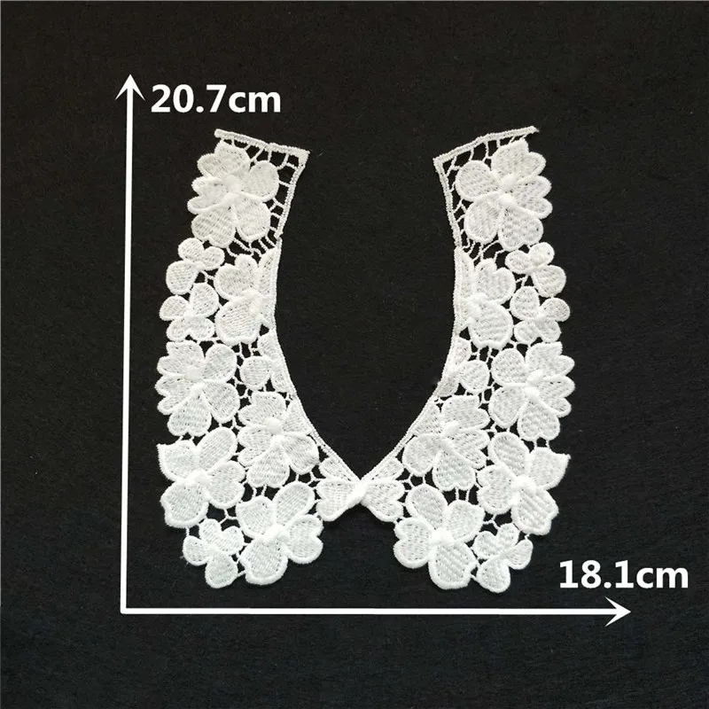 Fashion style White Lace Fabric Collar DIY Embroidery Applique Neckline Sewing Clothing Supplies Accessories Scrapbooking