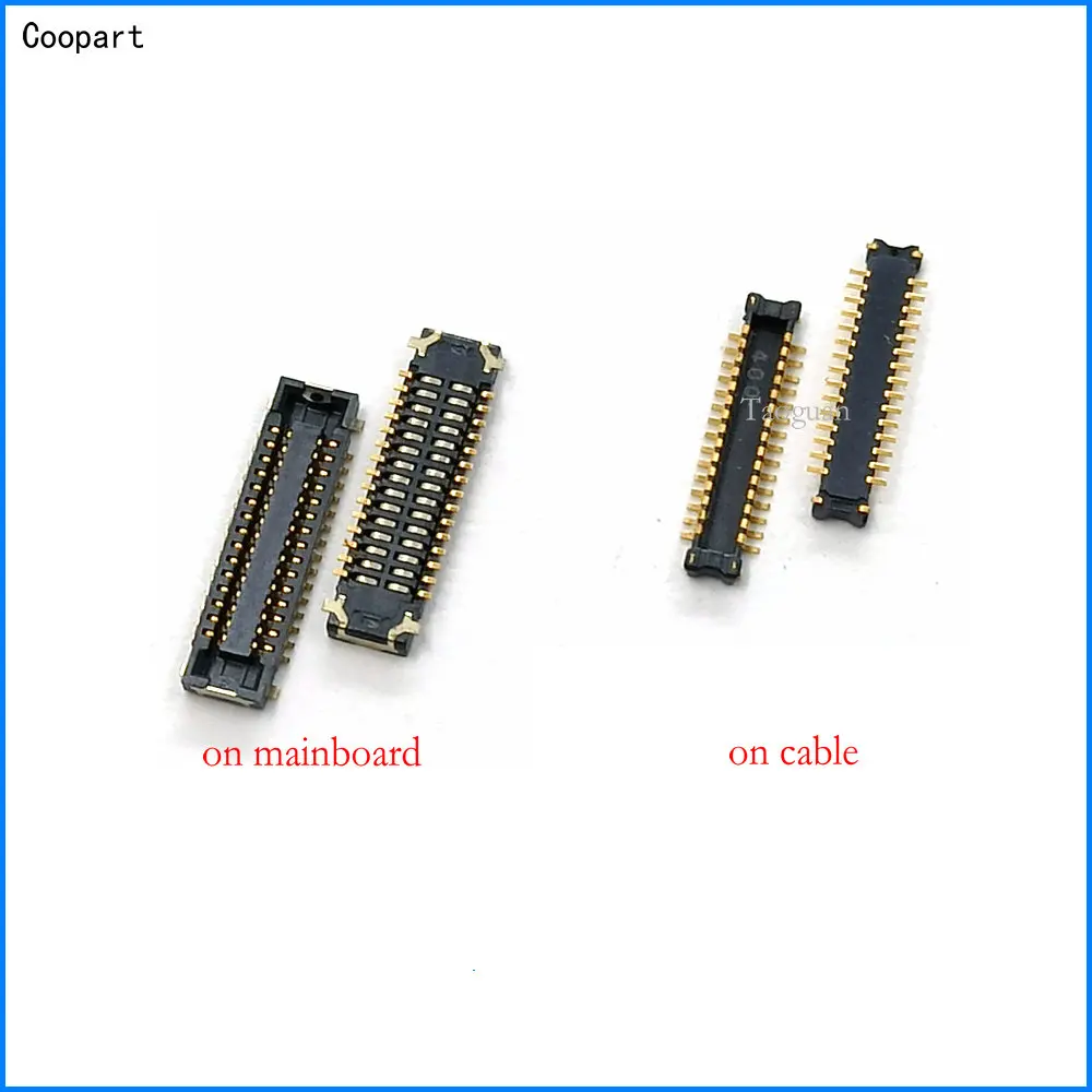 2pcs/lot Coopart New LCD display FPC Connector Port Plug for Asus Zenfone 2 ZE550ML ZE551ML Z00AD 30pin on mainboard/cable