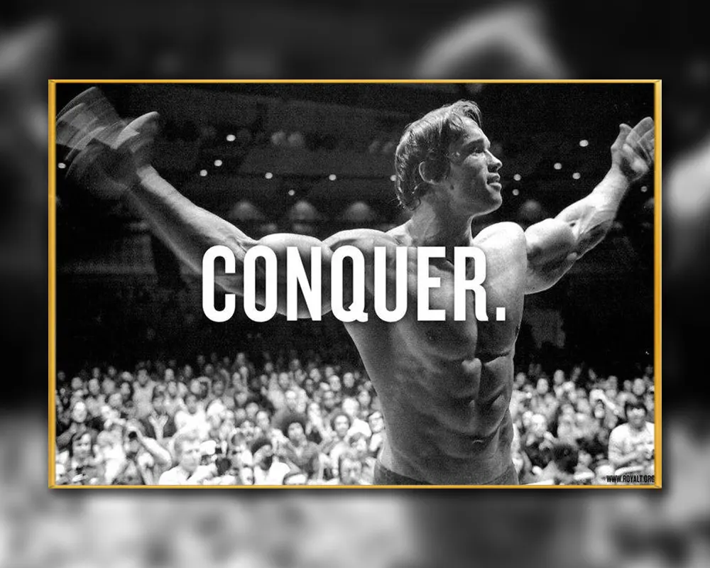 A45 Silk Poster Home Decoration ARNOLD SCHWARZENEGGER Bodybuilding Motivational Gigantic Strong Wall Art Christmas Gift