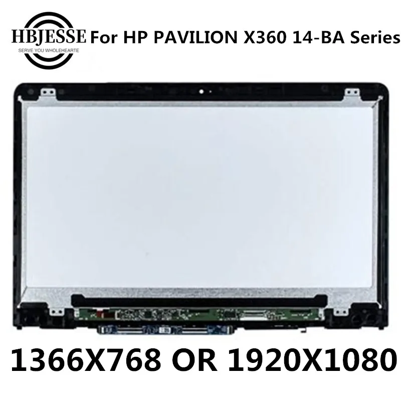 

Original 14'' IPS LCD Touch Screen Digitizer Assembly+Frame B140XTN02.E N140HCE-EBA for HP PAVILION X360 14M-BA 14-ba series