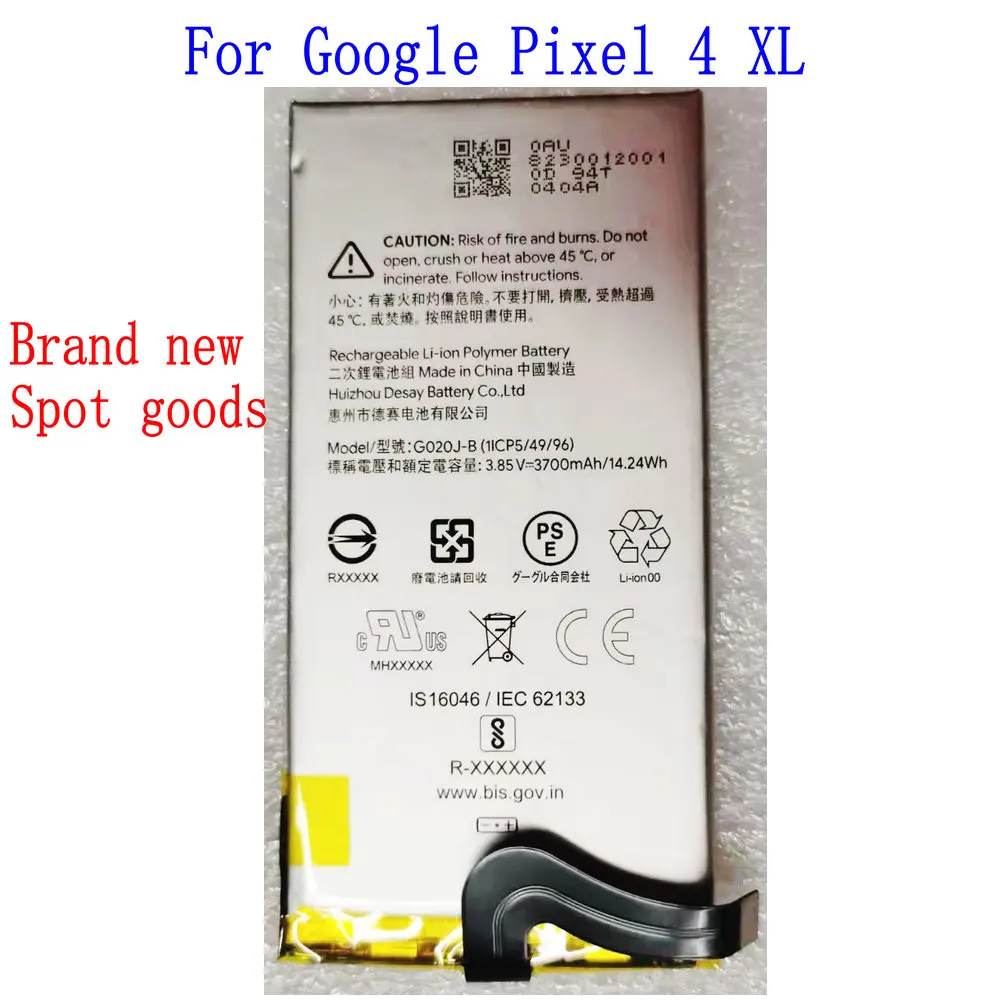 3,85 V абсолютно новый 3700mAh G020J-B аккумулятор для Google Pixel 4XL мобильный телефон