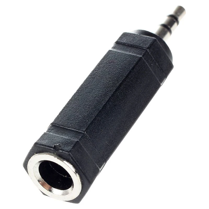 

6.35mm Female Socket To 3.5mm 1/8 Inch Male Plug Audio Stereo Adapter Converter