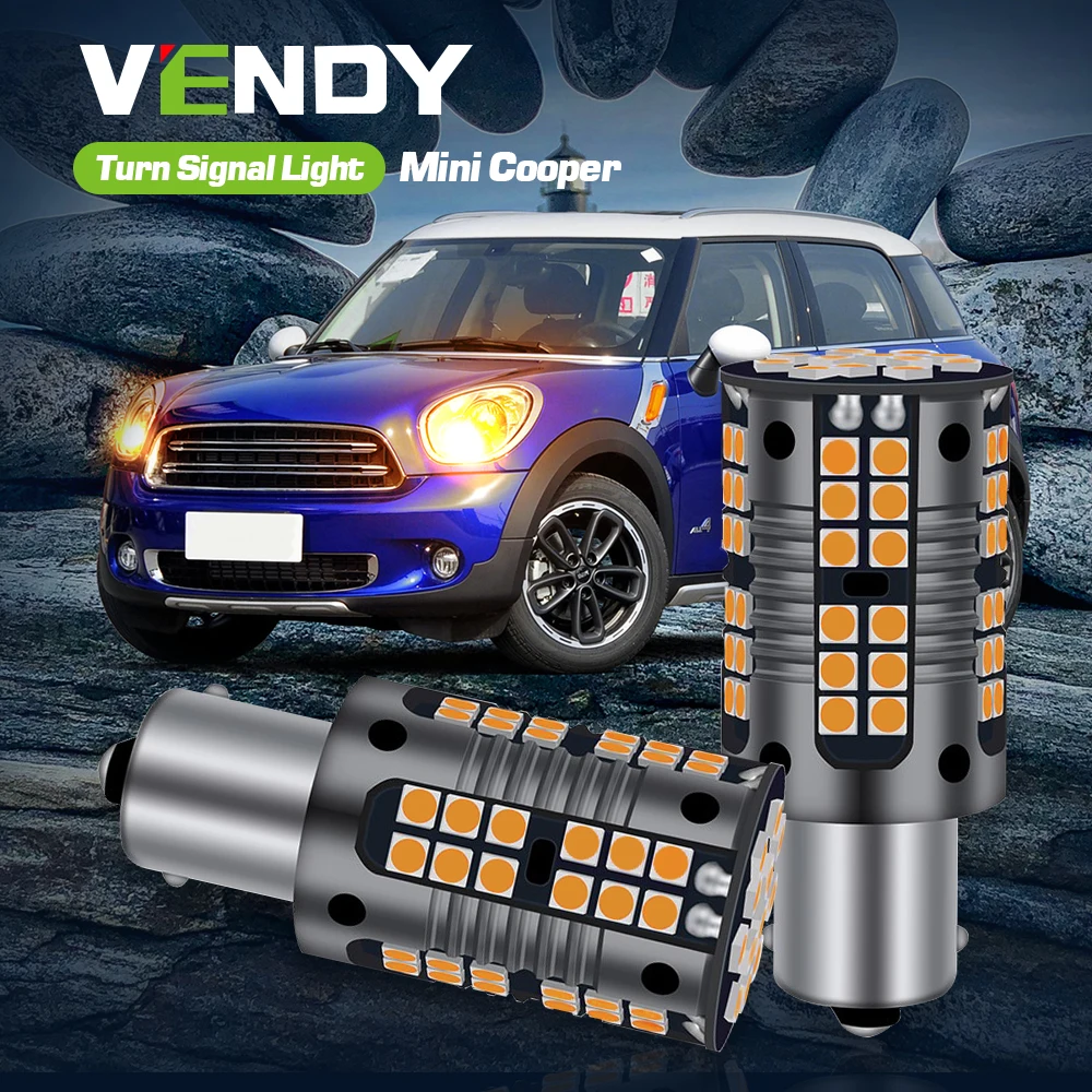 

2pcs LED Turn Signal Light Blub Lamp Canbus PY21W BAU15S For Mini Cooper R56 2006-2013 Clubman R55 Coupe R58 Roadster R59