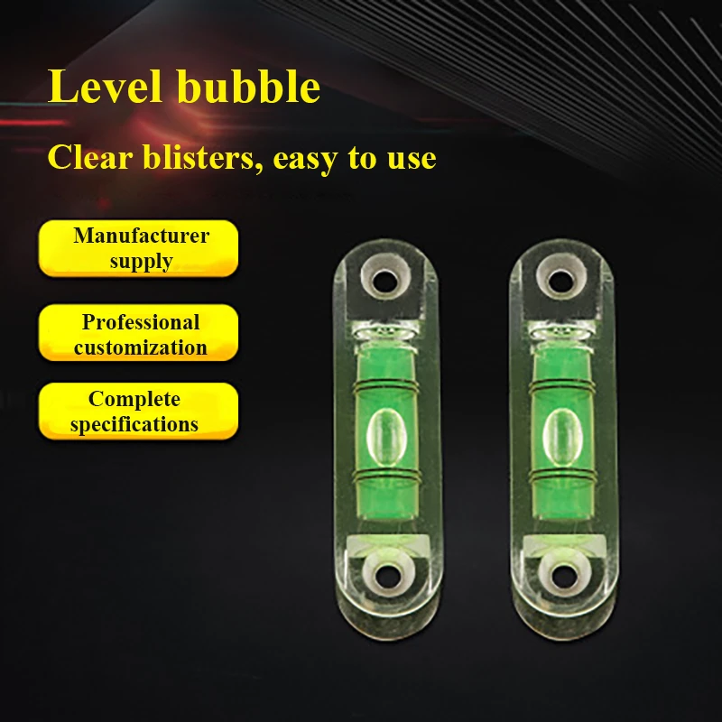 High Precision Square Spirit Level with Mounting Holes Green Bullseye Bubble Inclinometer Horizontal Bubble Ruler Leveling Shelf