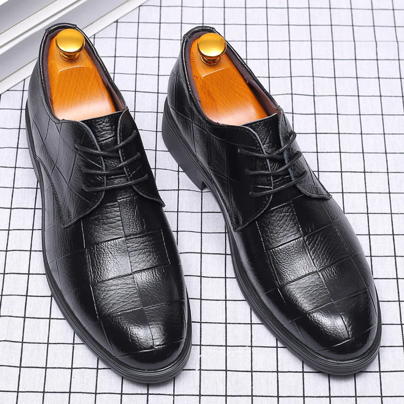 Oxford Shoes For Men Formal Shoes Men Genuine Leather Coiffeur Wedding Shoes Men Classic Chaussures Pour Homme Zapatos Vestir