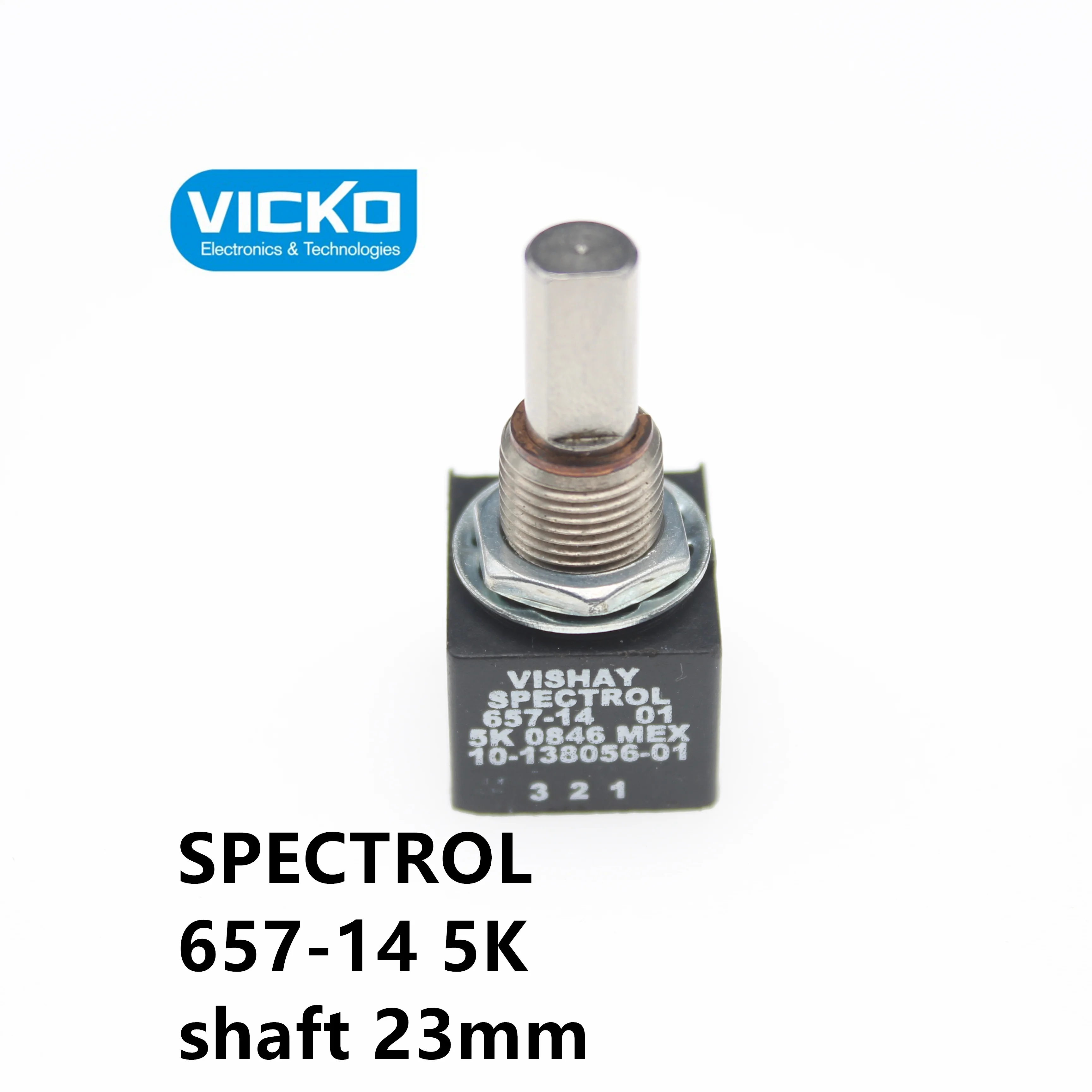 [VK]   SPECTROL 657-14 5K ceramic single potentiometer infinite rotation switch shaft 23mm