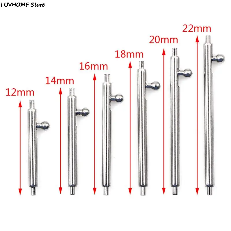 10 sztuk pasek do zegarka pojedynczy przełącznik sprężyny 16mm 18mm 20mm 22mm 24mm pasek sworzeń łącznika stali nierdzewnej