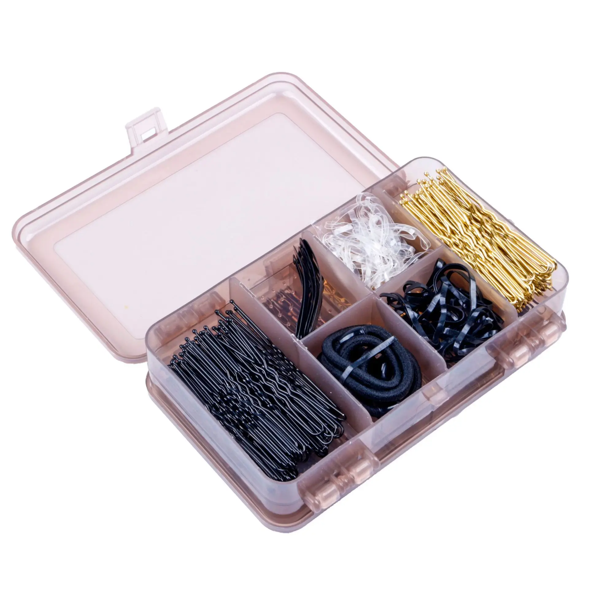 500pcs Hairpin Set Boxed U-Shaped Clip Hair Rope Set Weave Various Hairstyles The Hair Invisible Hairpin Hair Accessory